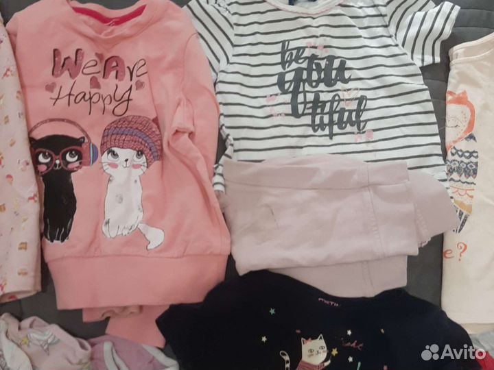 Пакет вещей для девочки 86-110