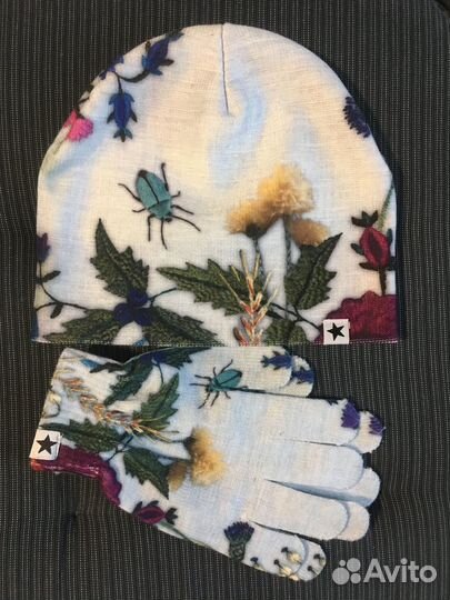 Molo комплект шапка+перчатки