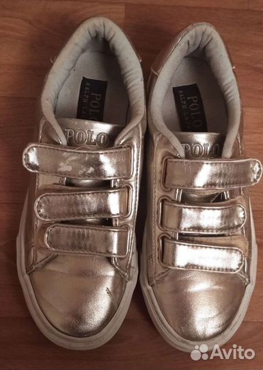 Кожаные кеды для девочки