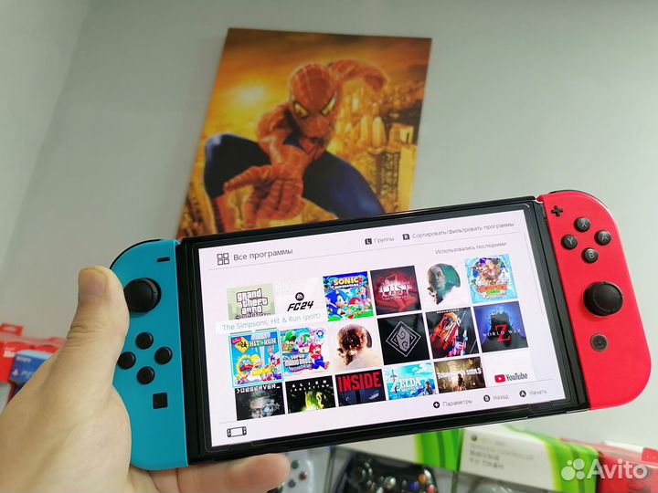 Прошита Nintendo Switch Oled 320gb+999игр
