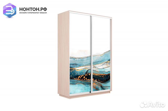 Шкаф-купе 2-х дверный Нонтон фото №1019 / дуб моло