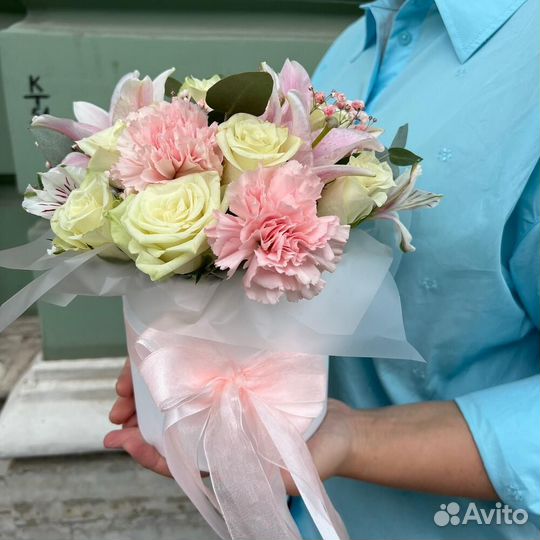 Цветы в коробке