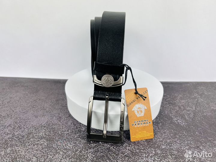 Ремень мужской кожаный