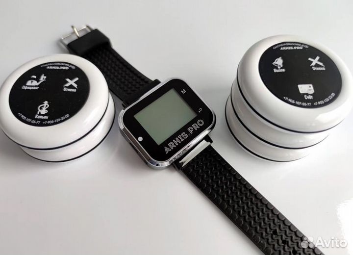 Кнопка вызова персонала, официанта, часы-пейджер