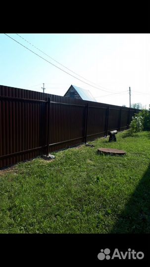 Заборы из профнастила, Навесы