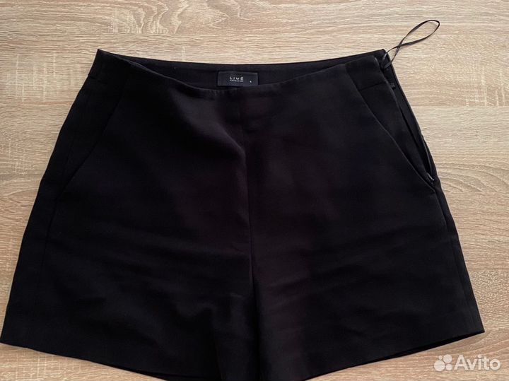 Шорты женские с высокой талией классические чёрные