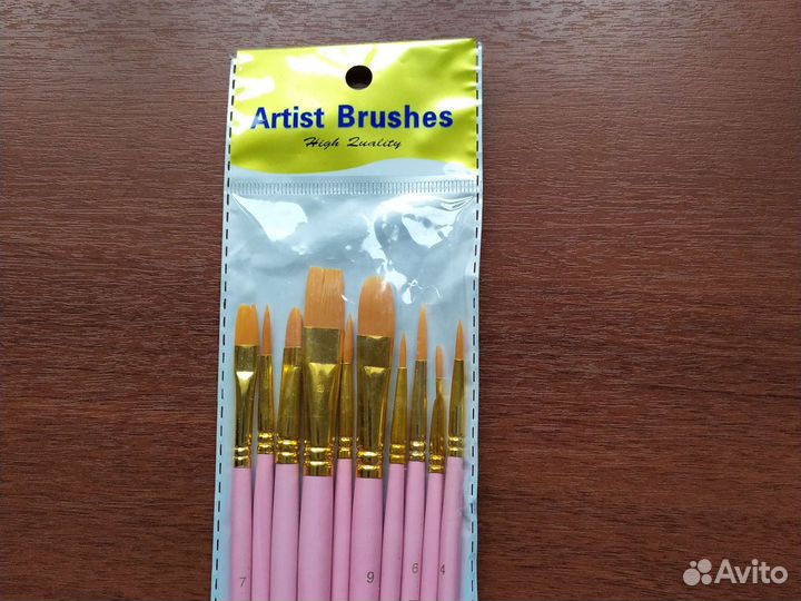 Кисти художественные кисточки набор 10 шт