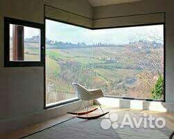 Панорамные окна,фасадное остекление 190х180