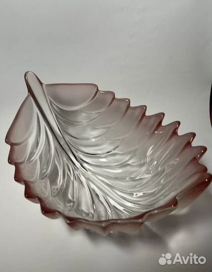 Вазы для фруктов цветное стекло хрусталь СССР