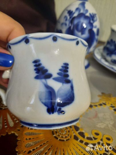 Чайный сервиз гжель СССР