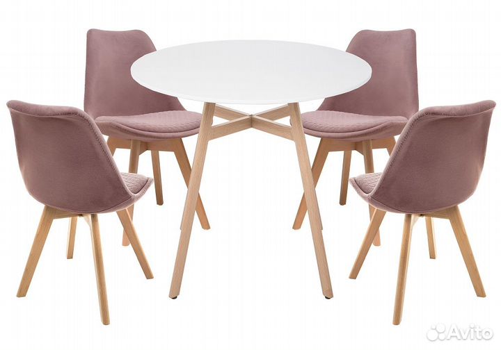 Обеденная группа Арги 80 light purple - white - wo