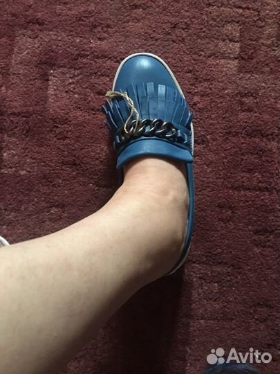 Слипоны Fellini новые кожа Италия