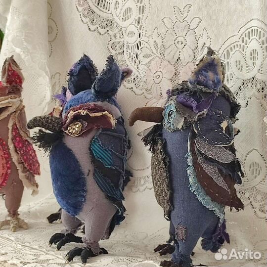 Текстильная интерьерная игрушка Сова