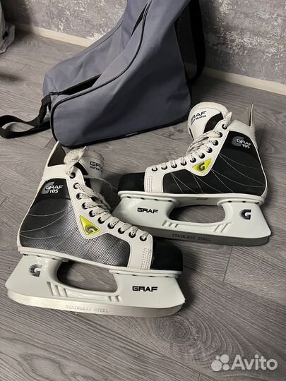 Коньки Хоккейные Graf 105 super размер 45