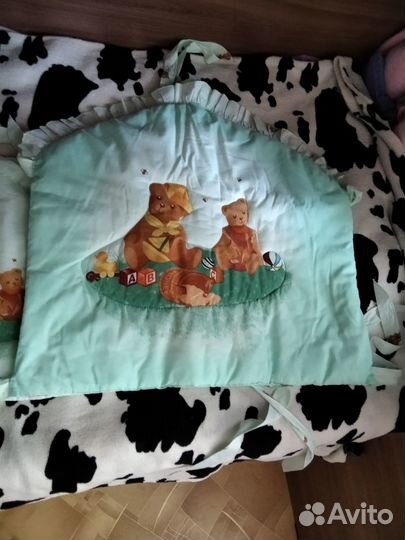 Бортики и балдахин в кроватку