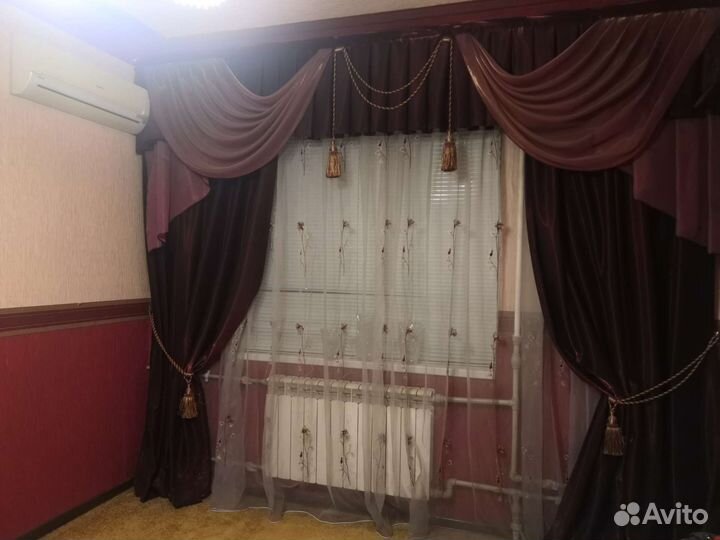 Шторы с ламбрекеном б/у