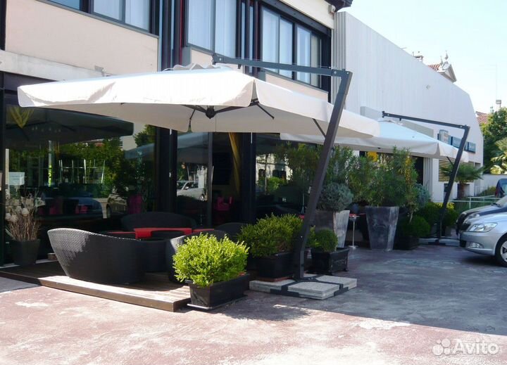 Прочные боковые уличные зонты от производителя