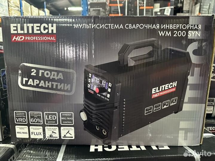 Сварочный аппарат Elitech HD WM 200 SYN