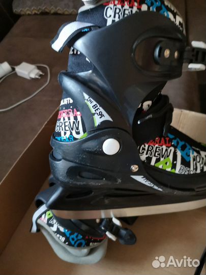 Коньки ледовые раздвижные