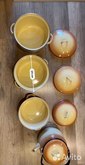 Эмалированная посуда СССР новая