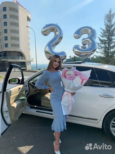 Платье голубое