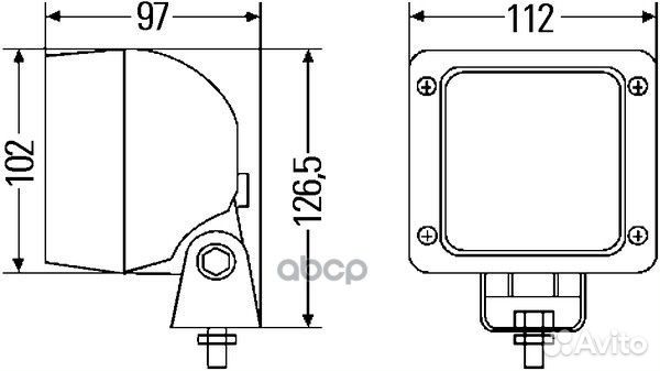 Фара L/R universal Ultra Beam Standard 1GA99750