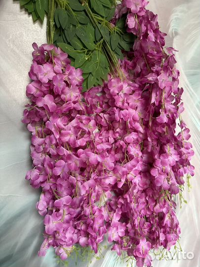 Веточки глицинии искусственной