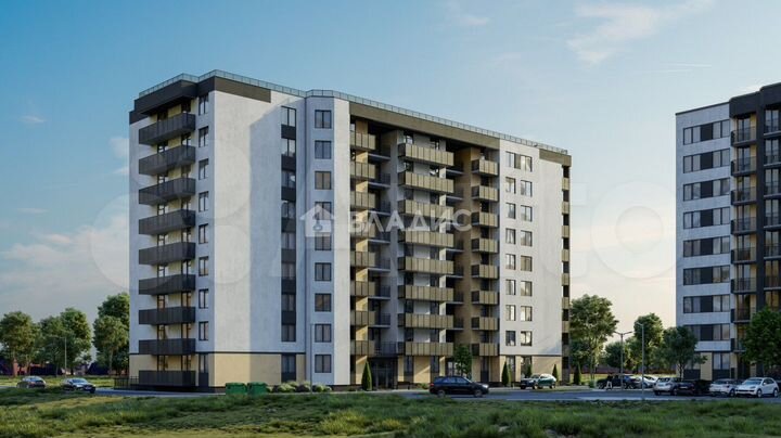 2-к. квартира, 53,6 м², 5/9 эт.