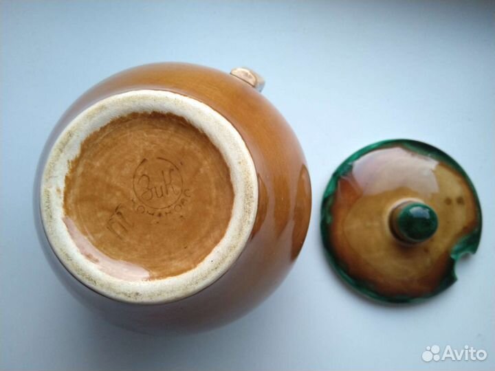 Керамика СССР чайник Петушки, молочник Конаково