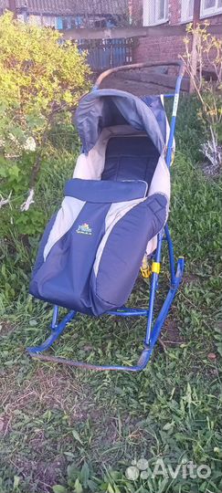 Детские санки коляска