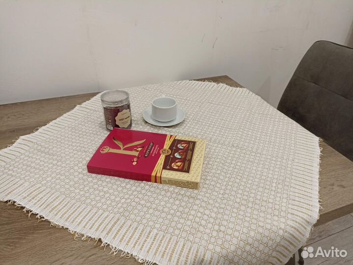 Скатерть чайная, салфетка декоративная новогодняя