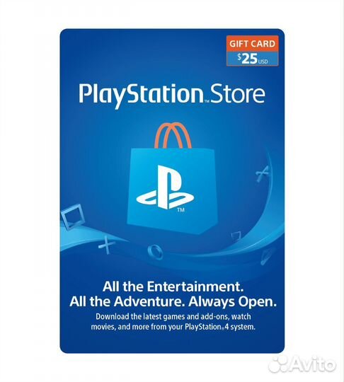 Карта пополнения PS Store (США)