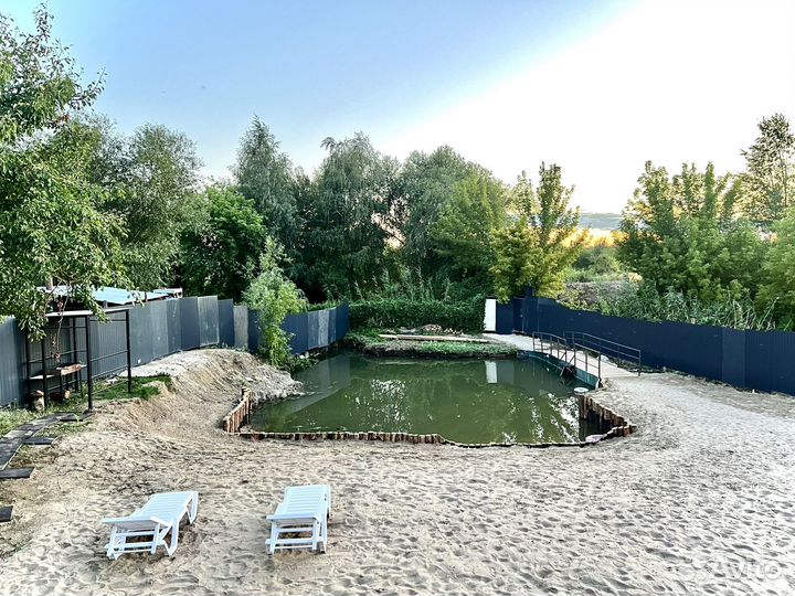 Отдых у пруда. Беседка мангал