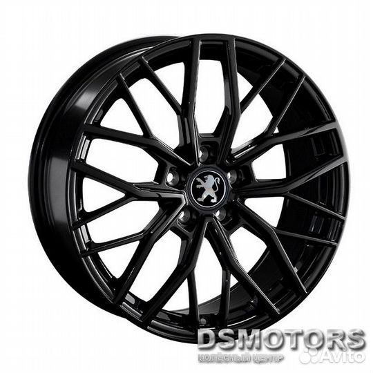 Диски Peugeot PG107 8/18 5x108 ET49 d65.1 BK