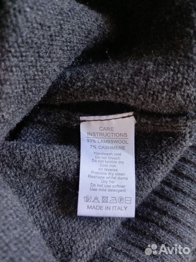 Свитер шерсть кашемир Италия 46-48