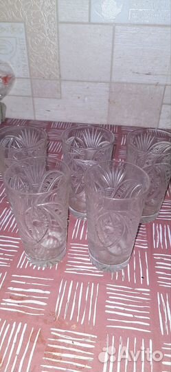 Хрустальные стаканы, рюмки СССР