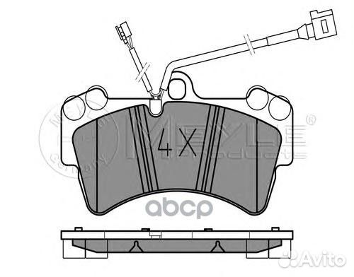 Колодки тормозные передние GDB1548/7L0698151J 7