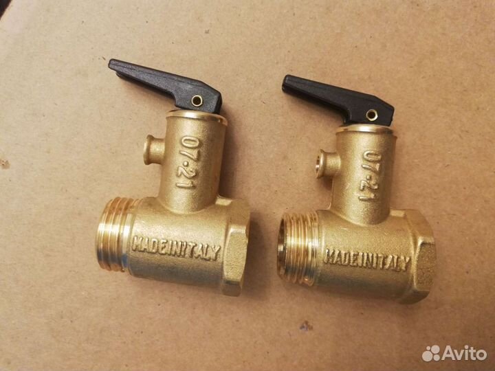 Предохранительный клапан для бойлера, Италия