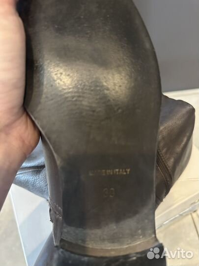 Сапоги женские натуральная кожа 39
