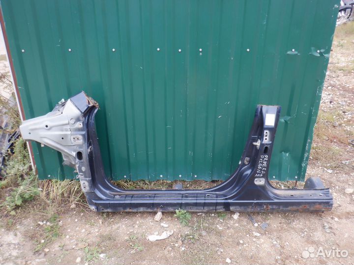 Порог левый со стойками кузова Ниссан Примера P12