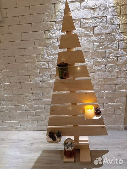 Елка из дерева, новогодняя ель