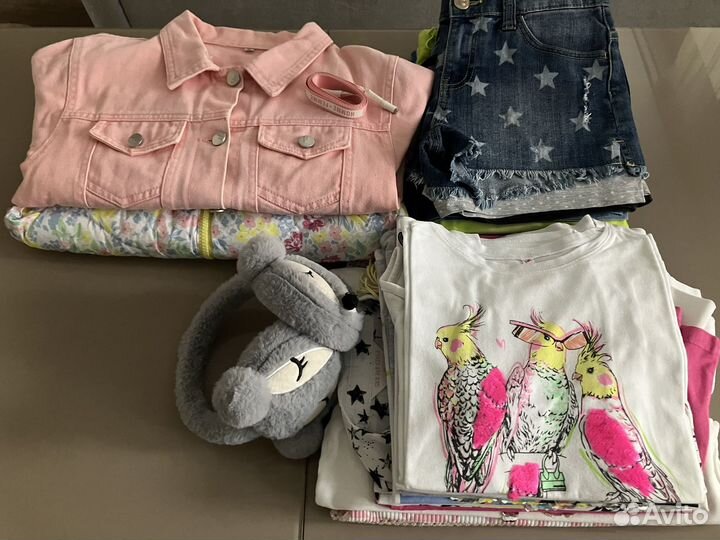 Пакетом вещи на девочку, р.140-146