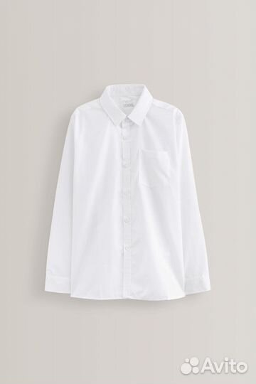 Школьная рубашка, длинный рукав для мальчика 152