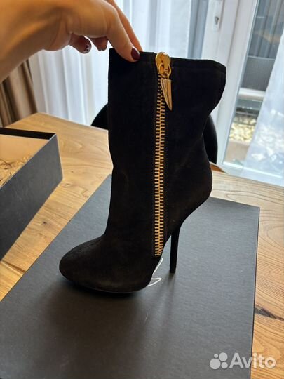 Ботильоны натуральная замша giuseppe zanotti