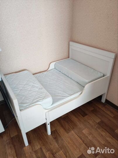 Детская кровать IKEA раздвижная сундвик