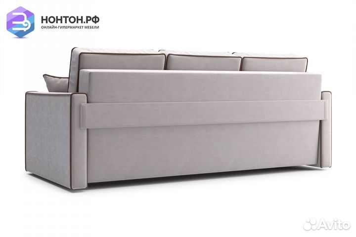 Диван еврокнижка Леон 3-х местный бежевый