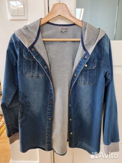 Джинсовая рубашка детская