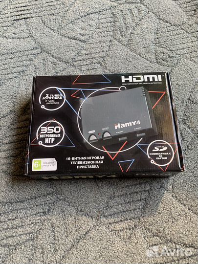 Черная приставка hamy 4 hdmi 350 игр