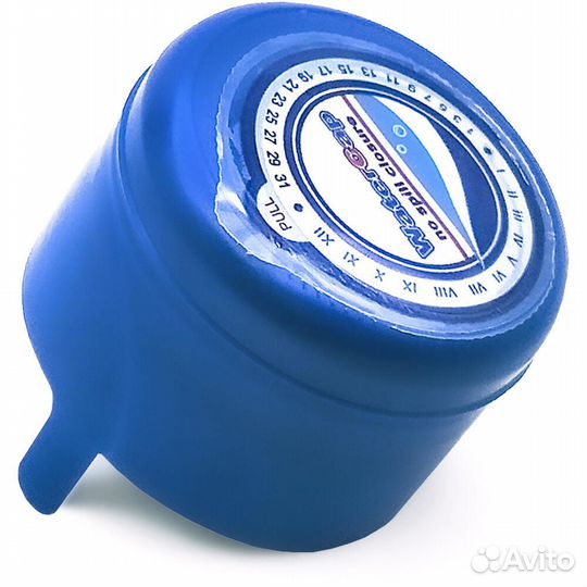 Пробка для бутылей 19 л. голубая