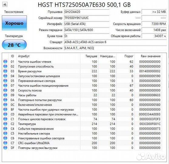 Жесткий диск для ноутбука 500 гб